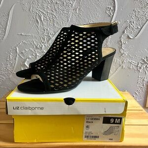 Liz Claiborne LC Gemma Black Heels